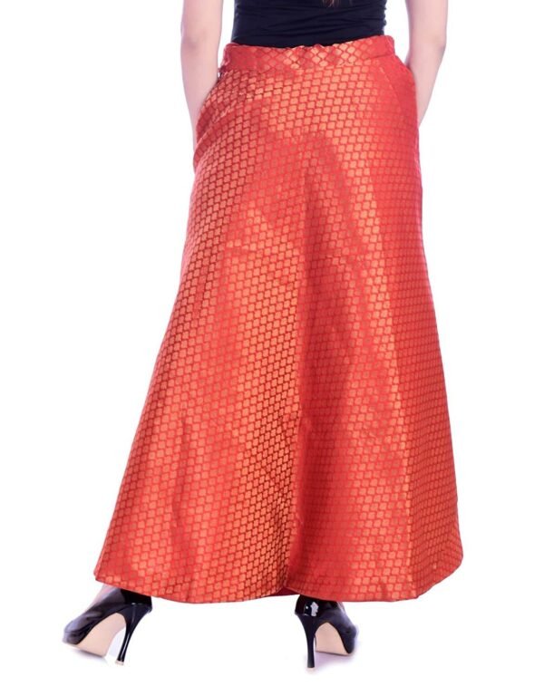 Banarasi Silk Brocade Chanderi Apple Pattern Lehenga Skirt