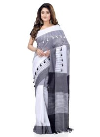 Traditional Bengali Handloom Tant Pure Cotton Saree